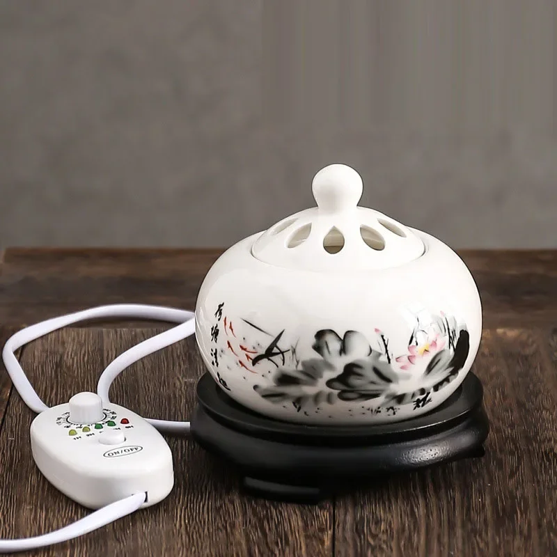 Home Office Yoga Room - YXY Electronic Incense Burner with Timing