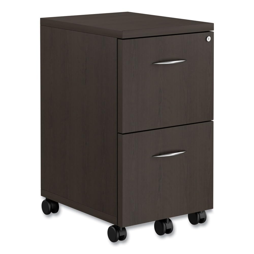 Drawer Pedestal Cabinet - Mobile File Pedestal 2-Drawer Locking Storage
