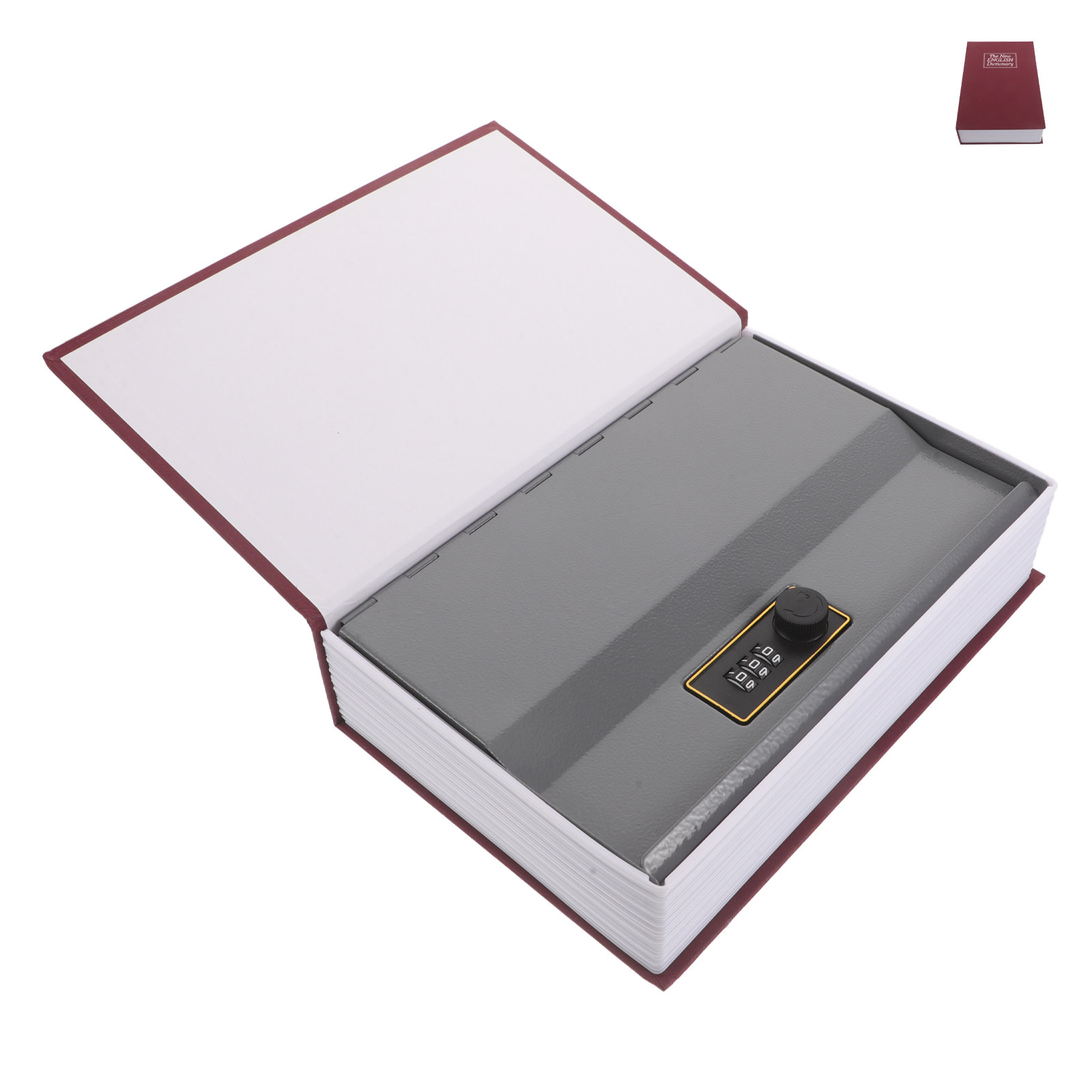 Home Office Passport - Red Imitation Book Shaped Safe Box