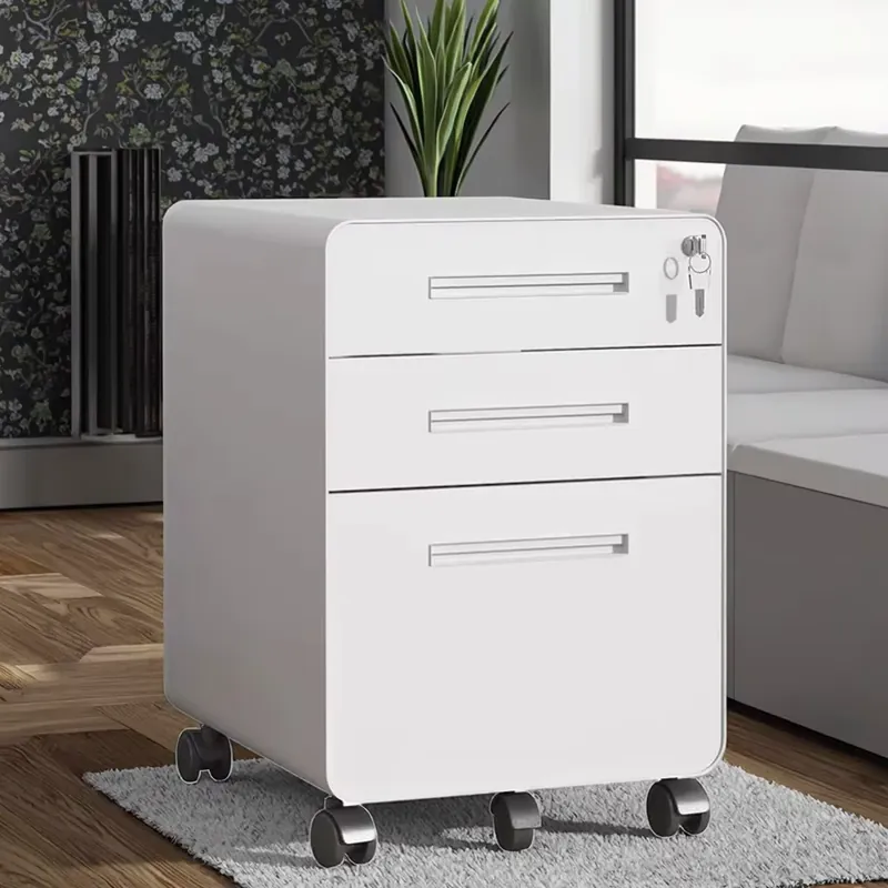 Drawer Pedestal Cabinet - 3 Drawer Mobile Pedestal Wheel Filing