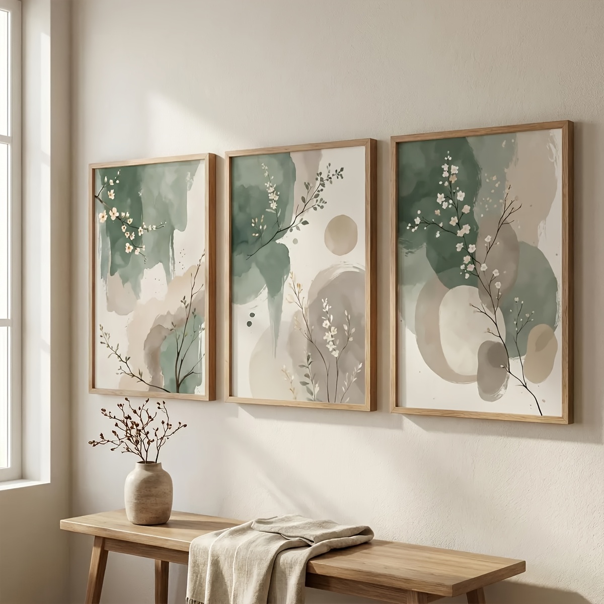 3pcs Japanese-Style Plant Canv - Home Office Student recension och pris