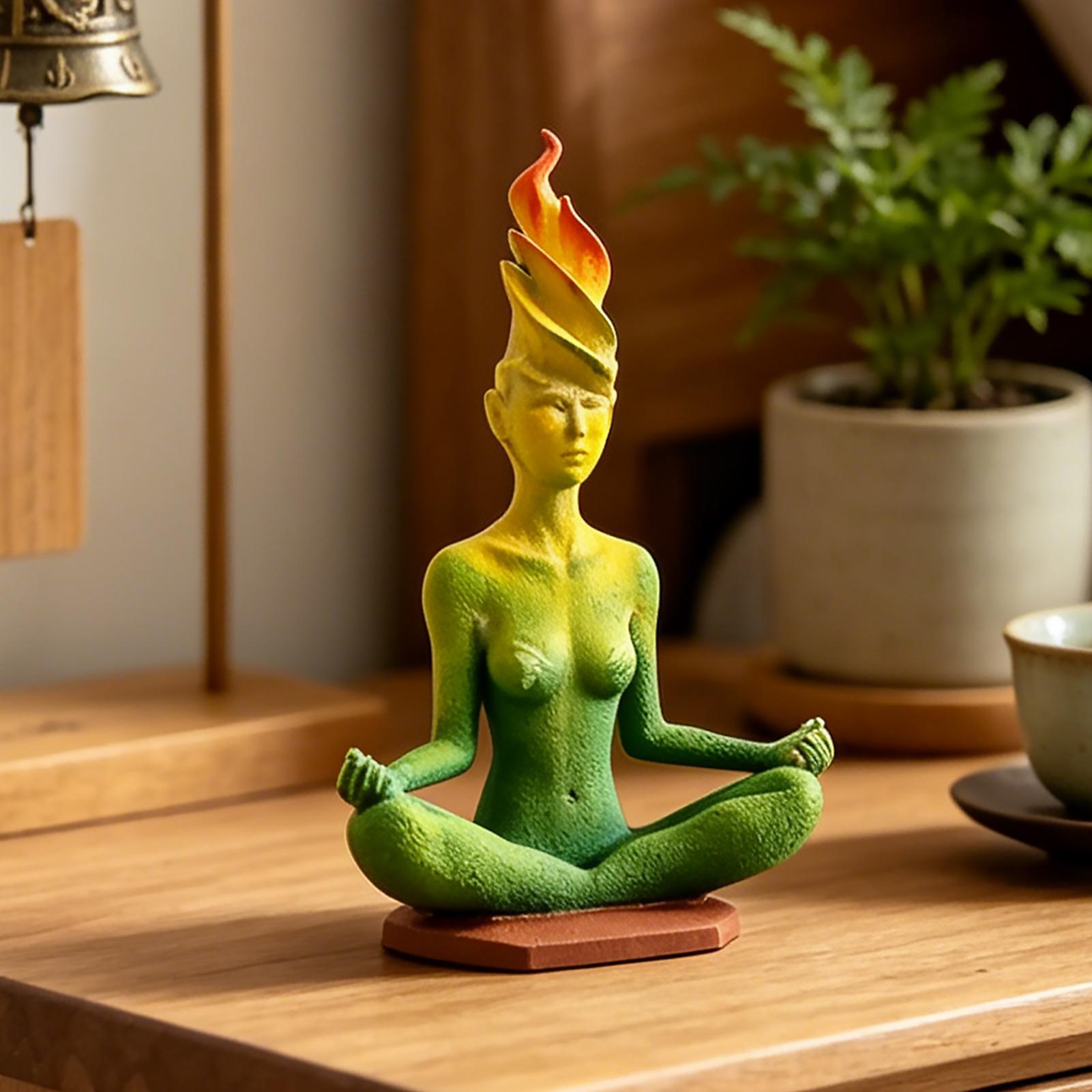 Meditation Women Yoga Figurine - Home Office Yoga Room recension och pris