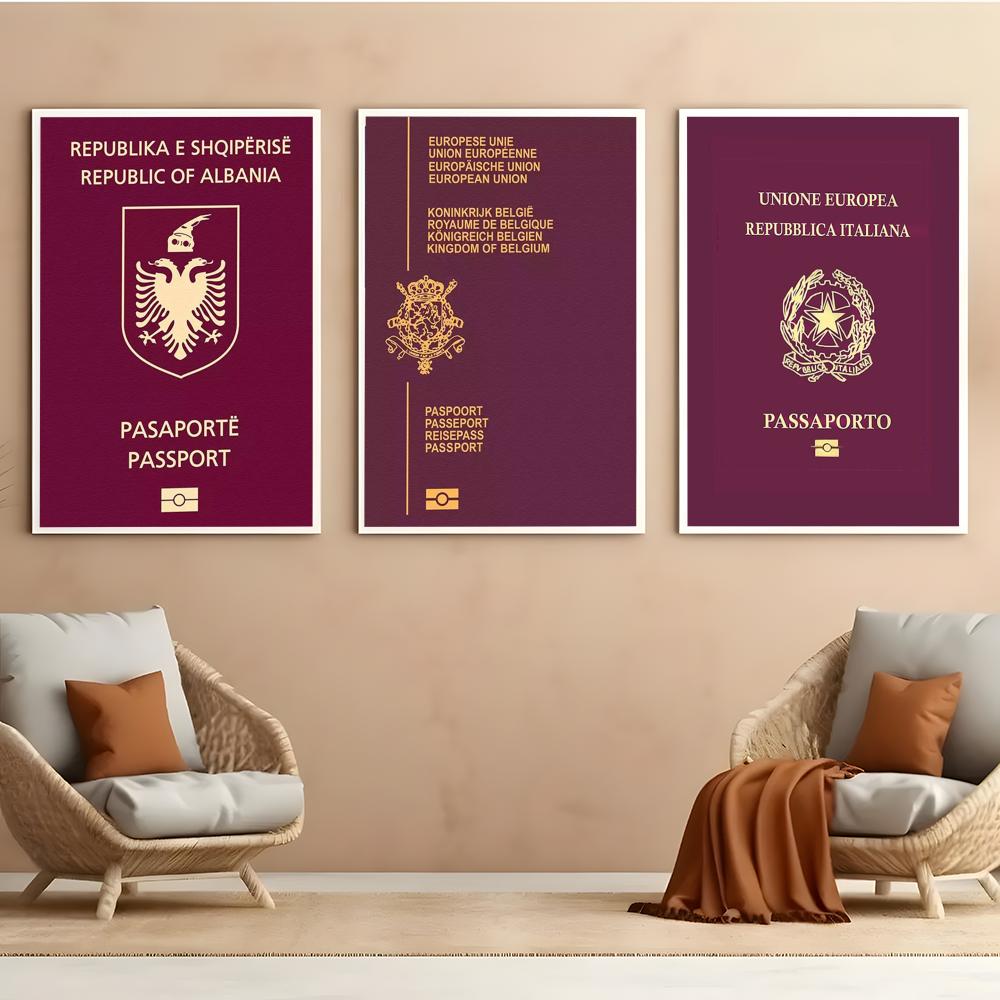 Red-background Passports Poste - Home Office Passport recension och pris