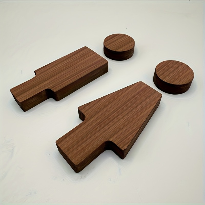 2PCS Wooden Bathroom Sign for  - Home Or Office Use recension och pris