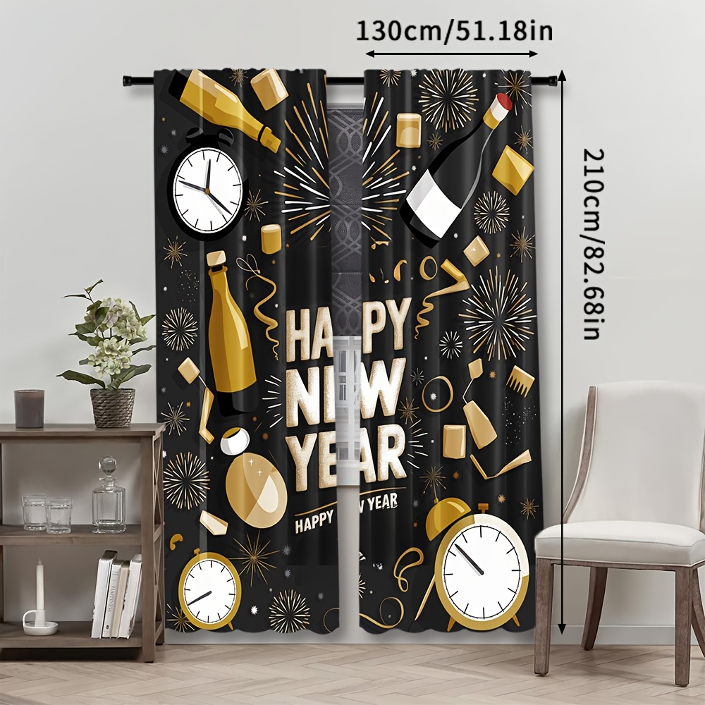 2pcs Happy New Year 2025 Conte - Home Office Rate 2025 recension och pris