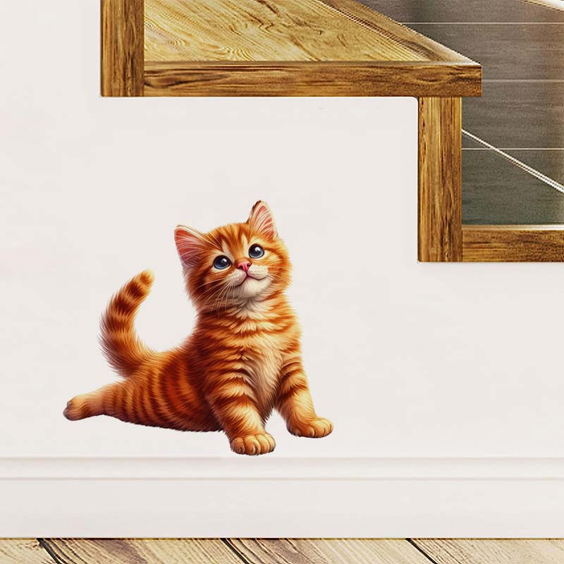 Yoga Cat  Wall Sticker Removab - Home Office Yoga Room recension och pris