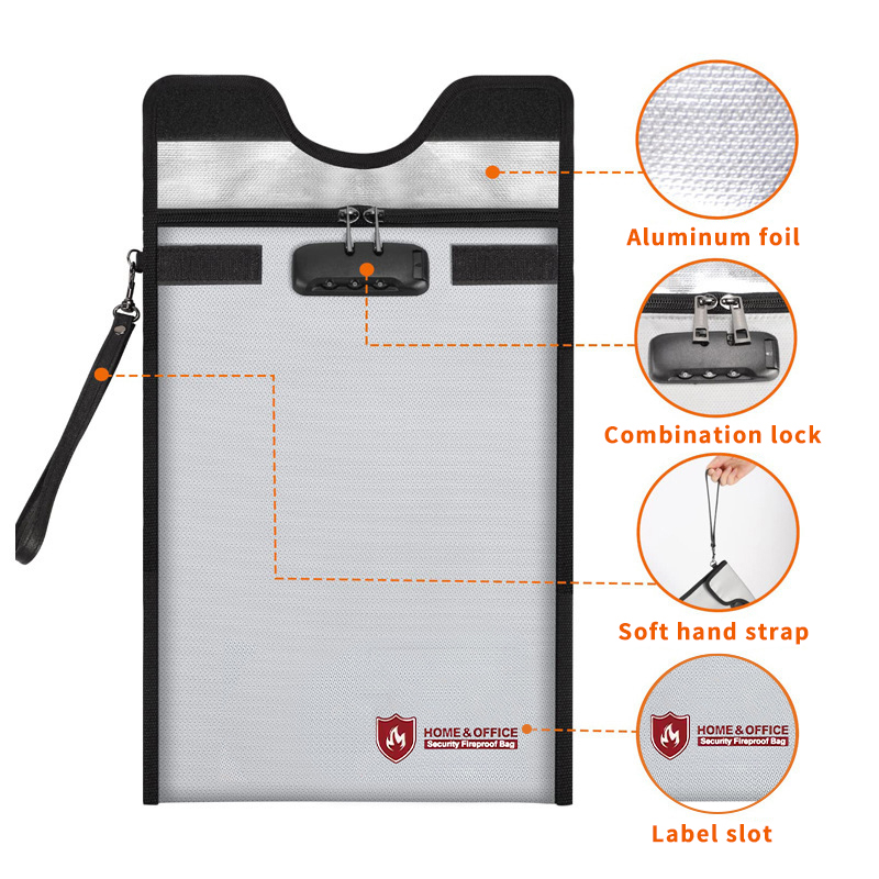 A4 Fireproof File Bag Waterpro - Home Office Passport recension och pris