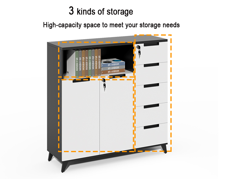 White Multi Drawer Password Lo - Drawer Pedestal Cabinet recension och pris
