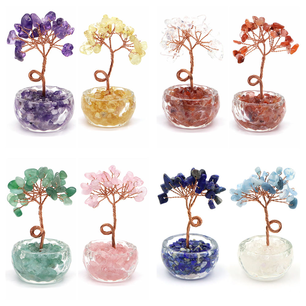 Natural Gemstone Crystal Lucky - Home Office Student recension och pris