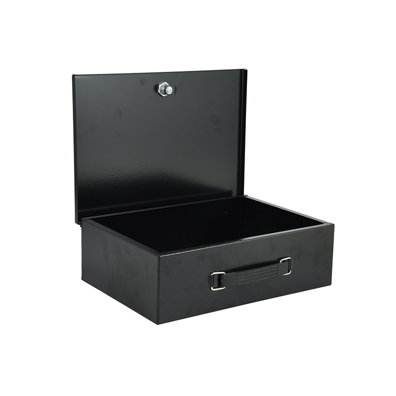 Locked iron box Cash box Docum - Home Office Passport recension och pris