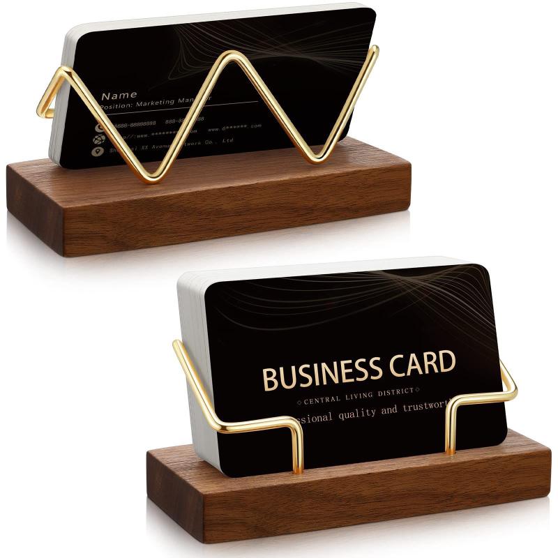 【A8】Wooden Business Card Holde - Home Or Office Use recension och pris