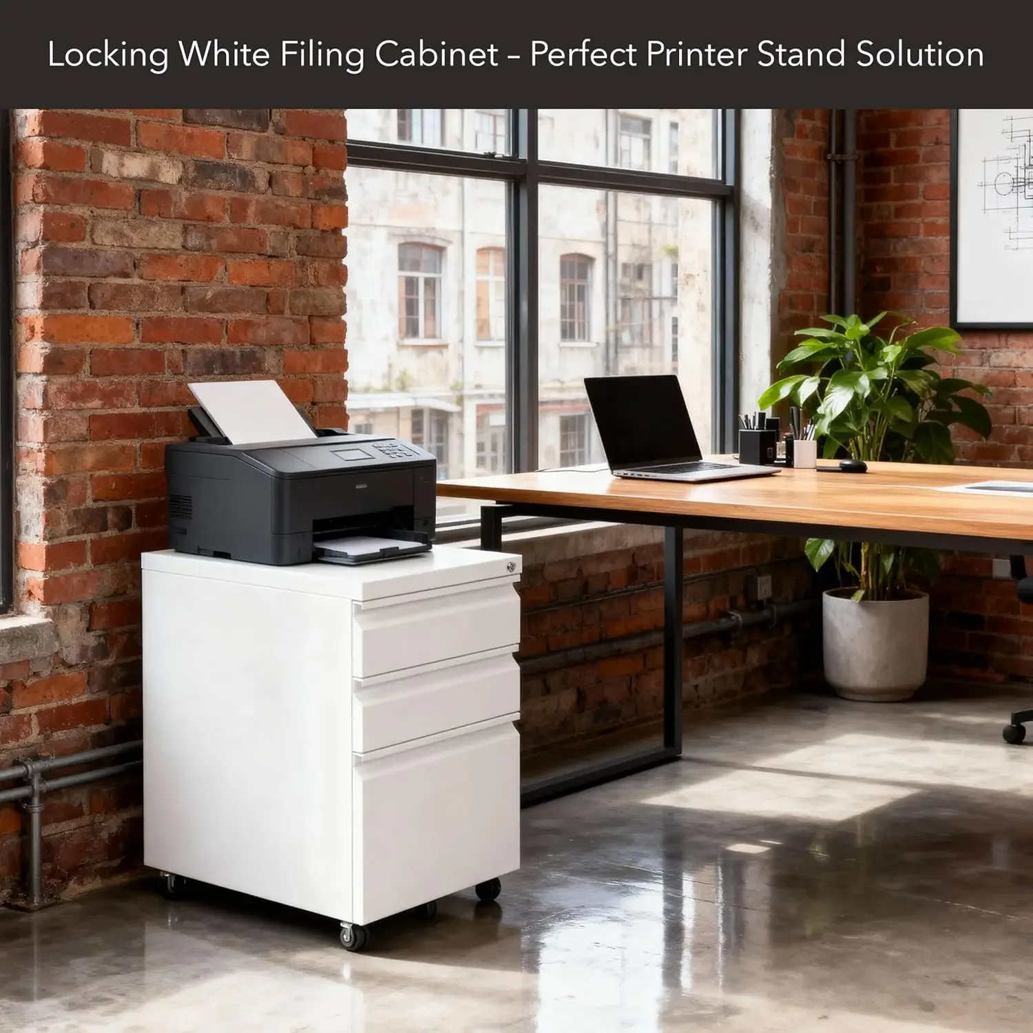 Mount It 3 Drawer File Cabinet - Drawer Pedestal Cabinet recension och pris