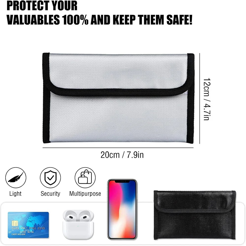 20x12cm Fireproof Waterproof S - Home Office Passport recension och pris