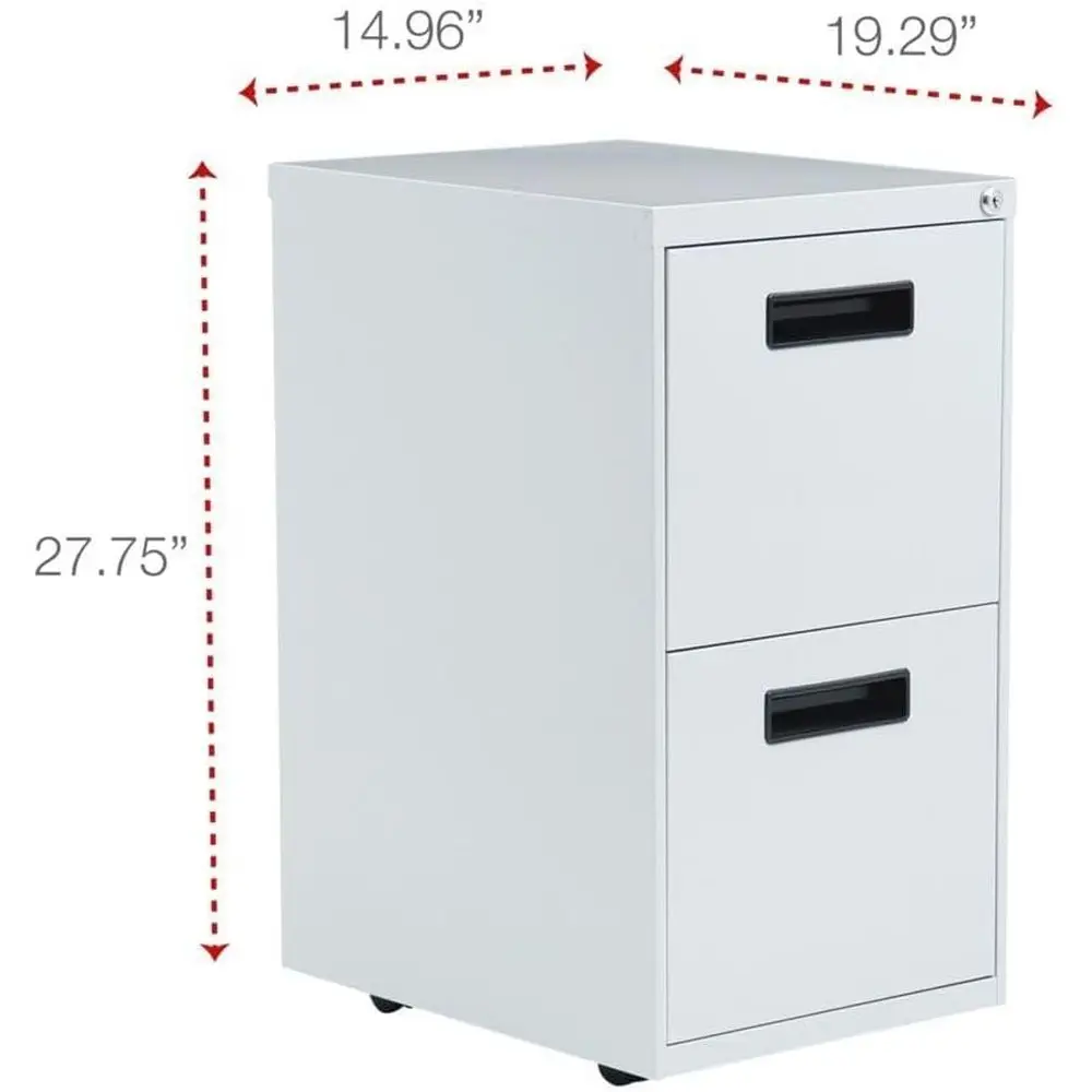 Gray Pedestal File Cabinet, 2  - Drawer Pedestal Cabinet recension och pris