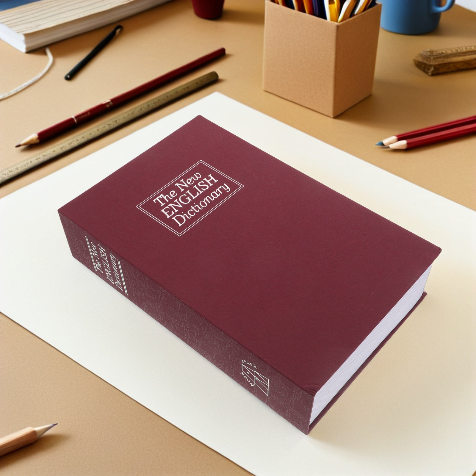 Red Imitation Book Shaped Safe - Home Office Passport recension och pris