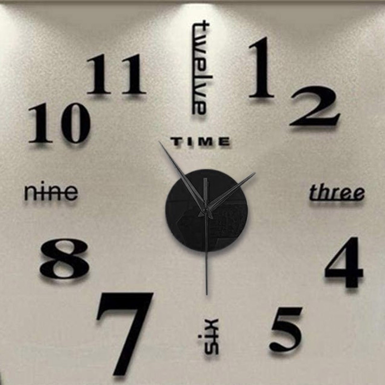 Frameless Diy Wall Mute Clock  - Home Office Hours recension och pris