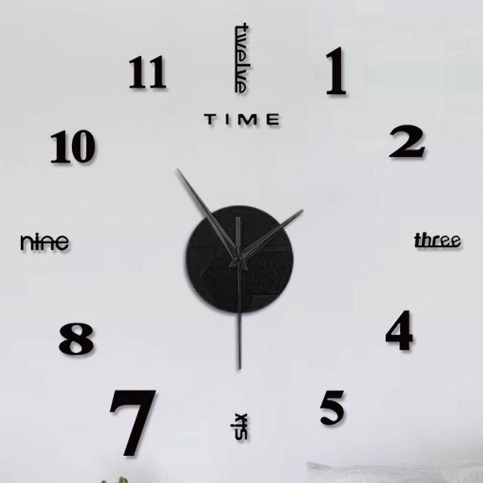 Frameless Diy Wall Mute Clock  - Home Office Hours recension och pris