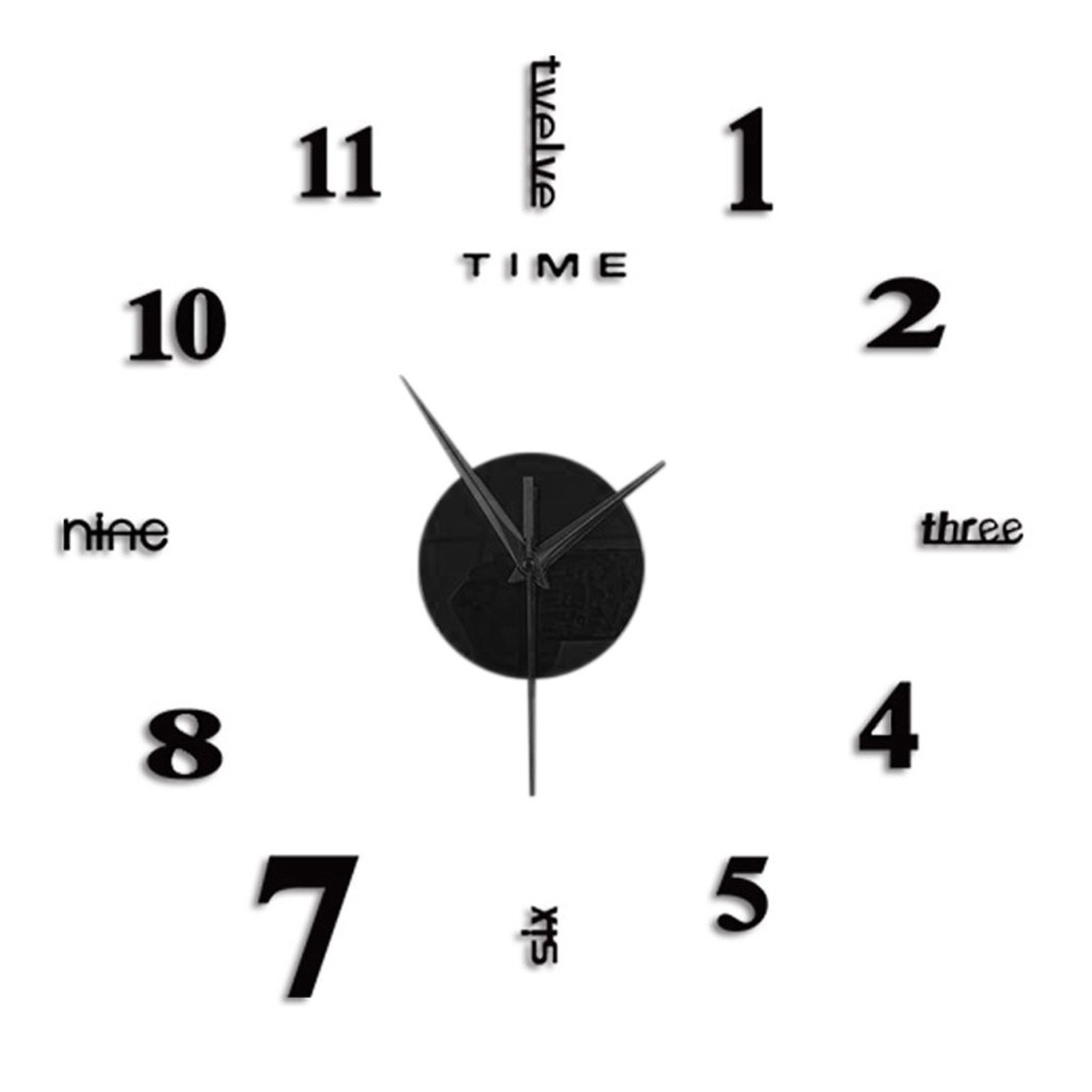 Frameless Diy Wall Mute Clock  - Home Office Hours recension och pris