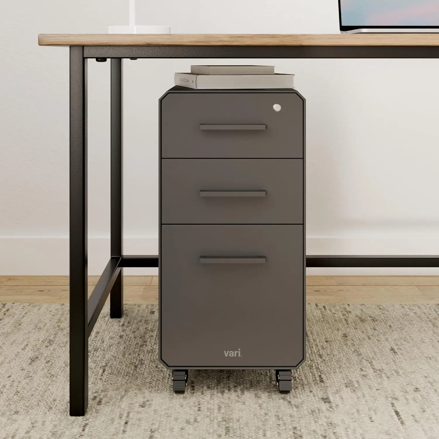 Slim File Cabinet - Three Draw - Drawer Pedestal Cabinet recension och pris
