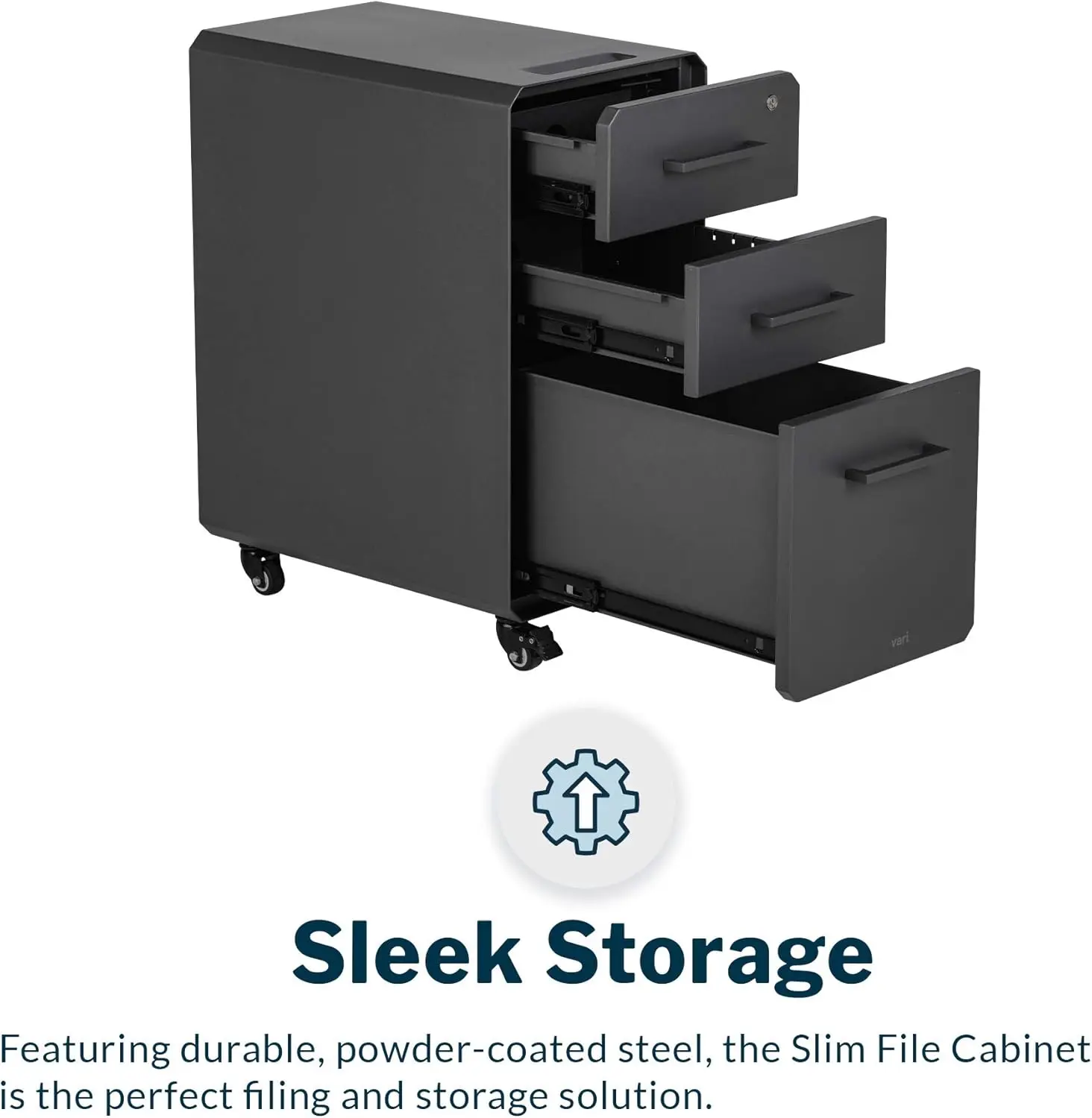 Slim File Cabinet - Three Draw - Drawer Pedestal Cabinet recension och pris