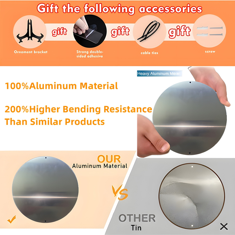Round Metal Aluminum Mark Pira - Home Office Logo recension och pris