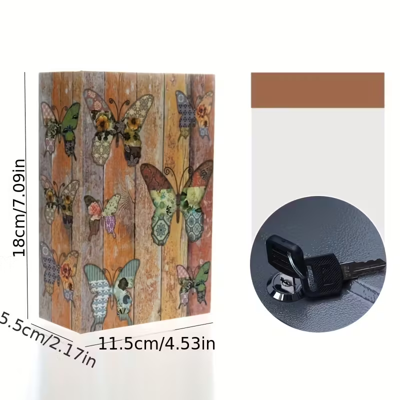 1 Piece, Book Safe with Key Lo - Home Office Passport recension och pris