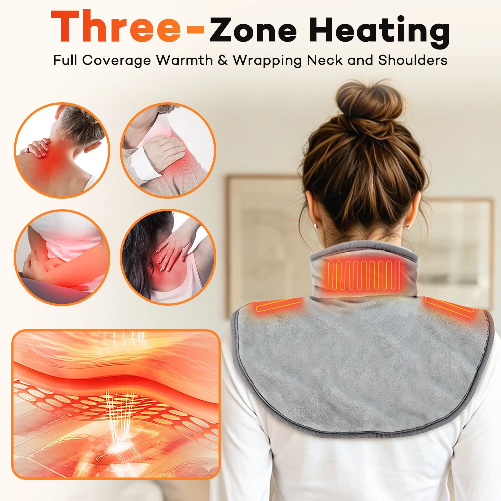 USB Heated Shawl with 3 Heat S - Home Office Hours recension och pris