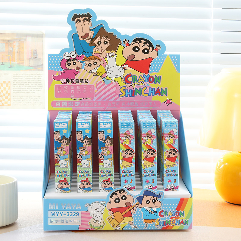 6Pcs Cartoon Crayon Shin-Chan  - Home Office Student recension och pris