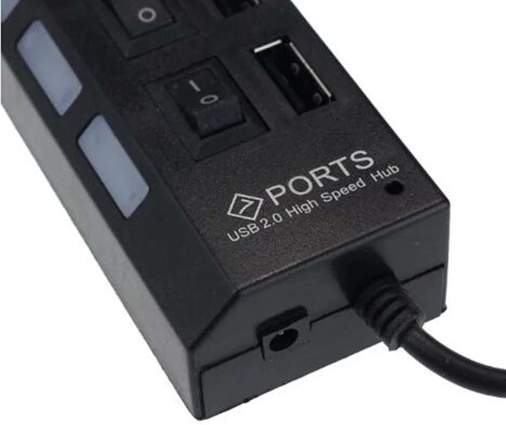 7 Port USB 2.0 Hub Splitter Fo - Home Or Office Use recension och pris