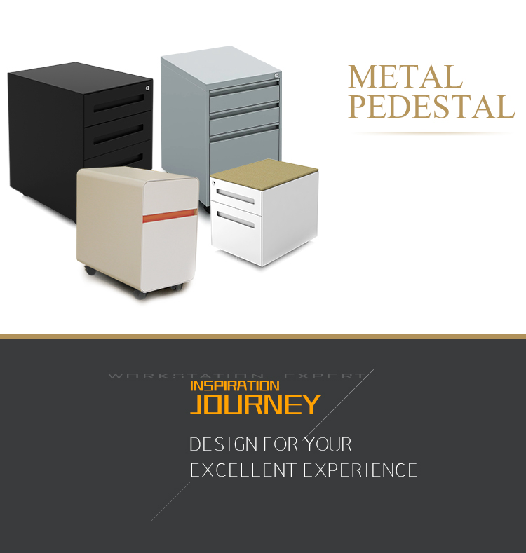 Modern Mobile Metal Pedestal w - Drawer Pedestal Cabinet recension och pris