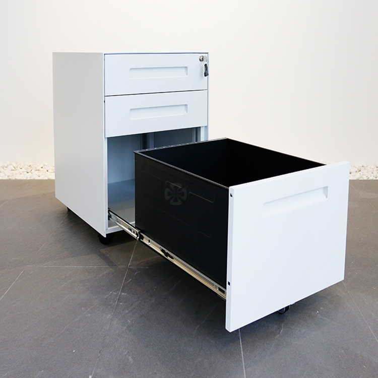 Modern Mobile Metal Pedestal w - Drawer Pedestal Cabinet recension och pris