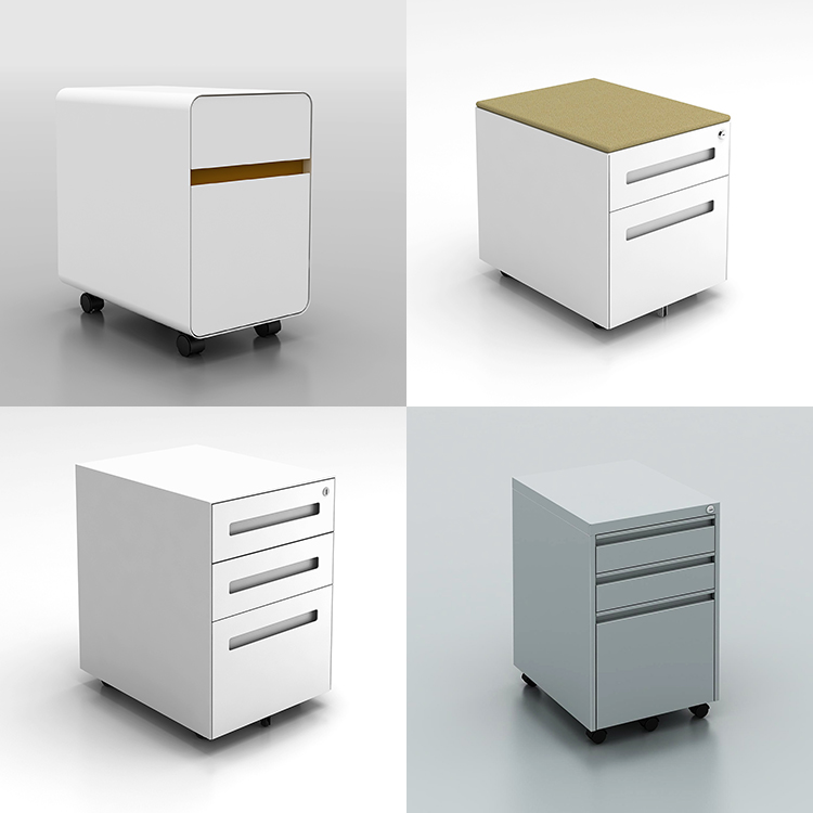 Modern Mobile Metal Pedestal w - Drawer Pedestal Cabinet recension och pris