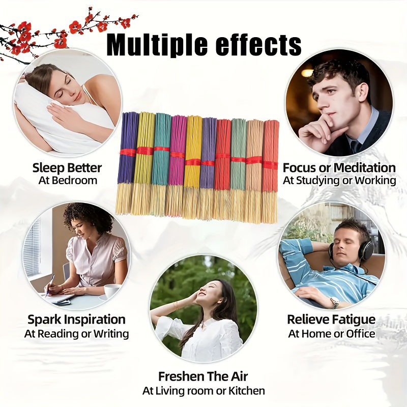 7 Sets of 140 Incense Sticks,  - Home Office Yoga Room recension och pris